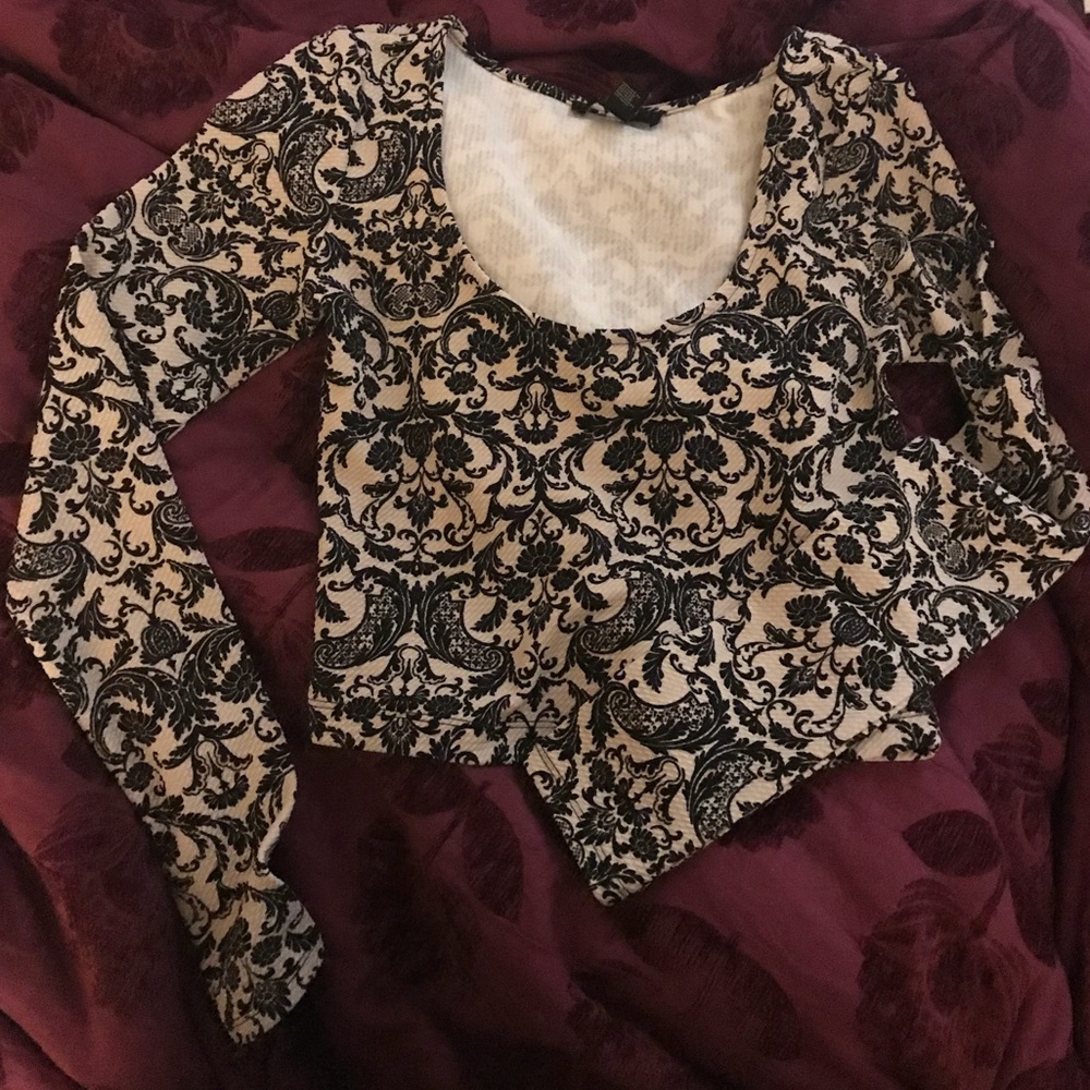 Forever 21 Baroque Crop Top